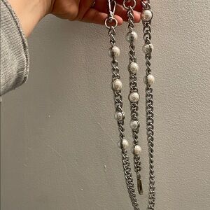 Silver and Pearl Chain